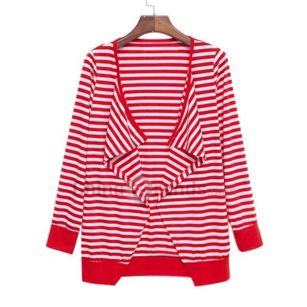 💥HOST PICK💥Red/White Stripe Cardigan